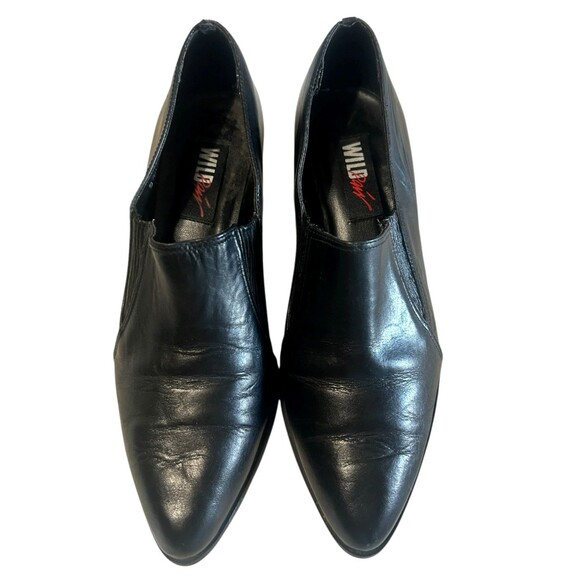 Wild Pair Vintage BlackLeather Women’s 8.5B Western Mules Booties Pointed Y2K - Picture 6 of 13